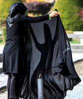 Ombre sur tchador, Esfahan, Iran