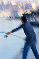 Pêcheur au lancer