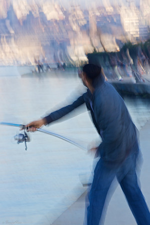 Pêcheur au lancer